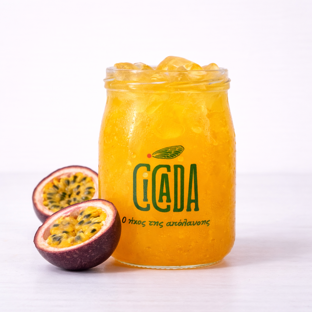 passion (2) Παραδοσιακό Αναψυκτικό CICADA Maracuja – Peach & Lime με Βιολογική Αγαύη 1 lt - Image 1